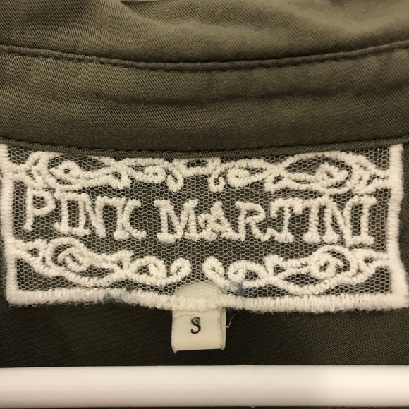 Button Up Army Green Blouse - Picture 3 of 3